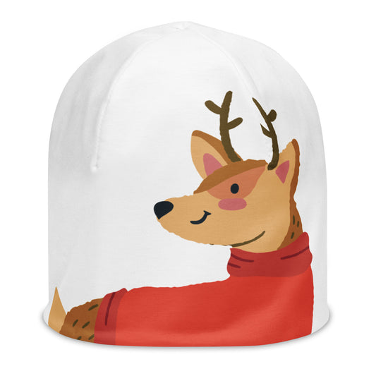 Reindeer All-Over Print Beanie